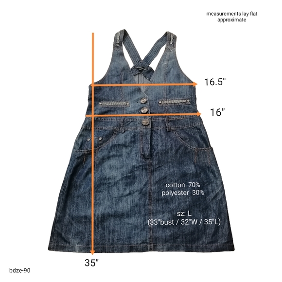 🐟 blue cotton blend overalls by Annasidi - Picture 2 of 7